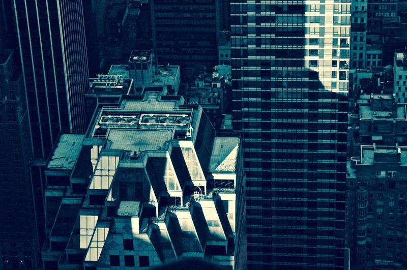 Aerial view of city