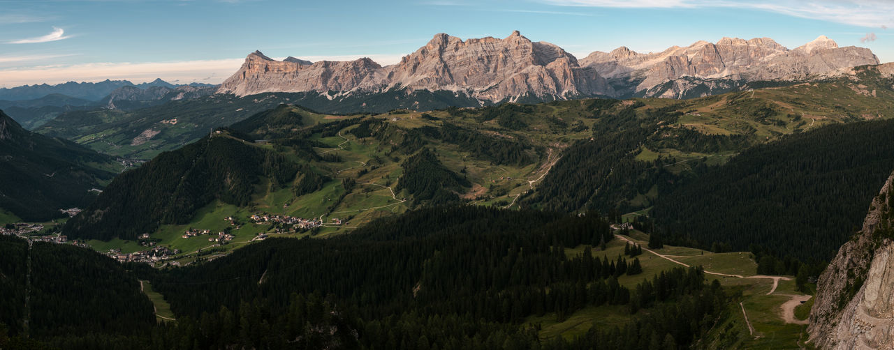 Alta val badia view from piz boè alpine lounge - alto adige sudtirol - italy