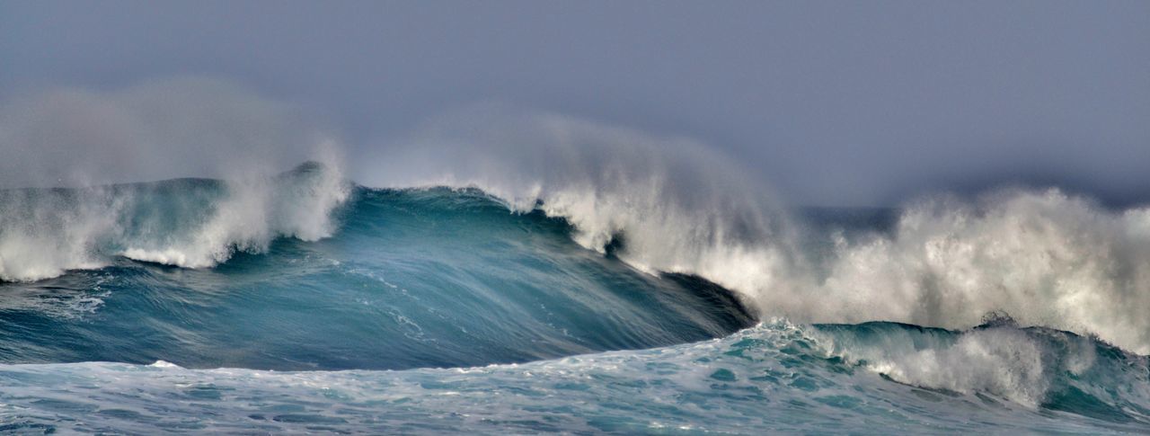 Panoramic view of ocean against sky