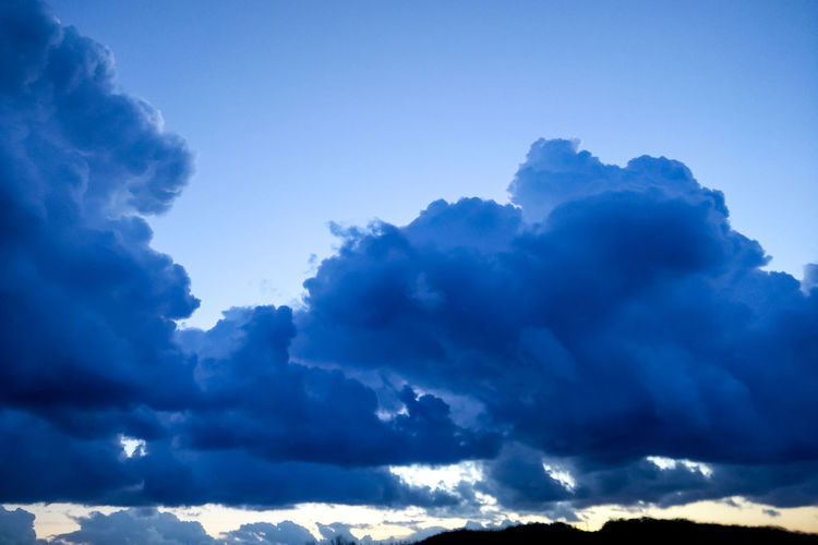 Low angle view of mountain against cloudy sky
