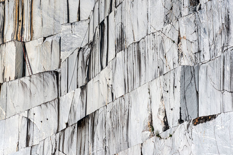 Marble quarry in carrara, italy, where michelangelo got the material for his sculptures. 