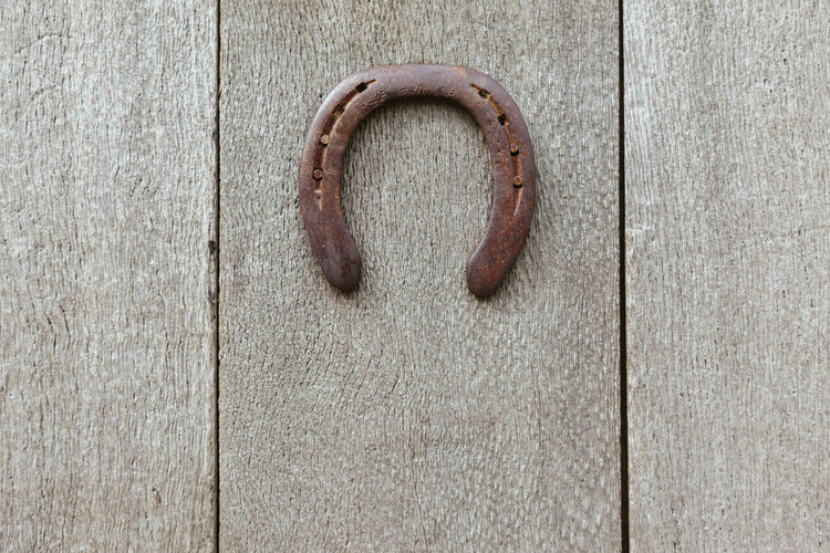 Close-up of door knocker on wall