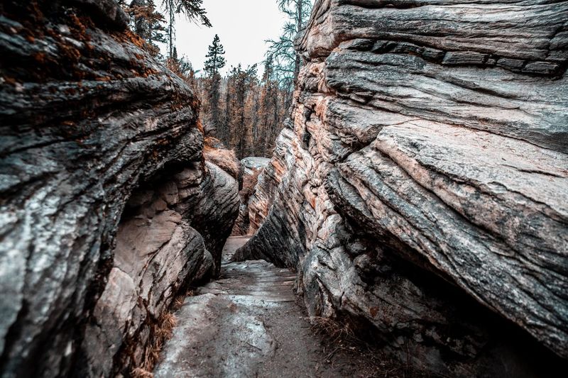 View of rock formations