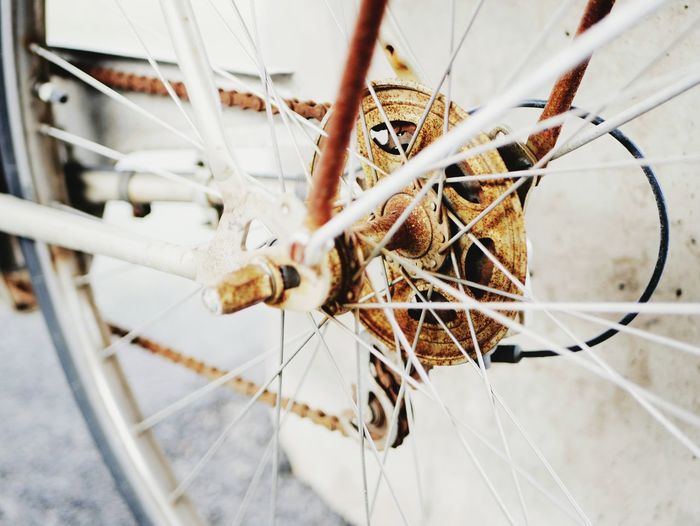 Rusty bike gears