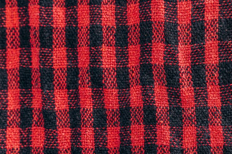 Full frame shot of red wool