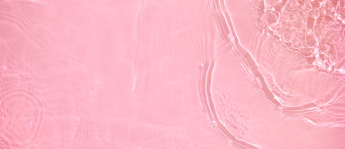 Banner background transparent pink clear water wave surface texture