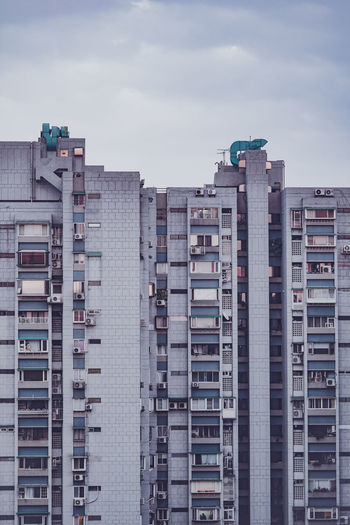 Residential buildings against sky