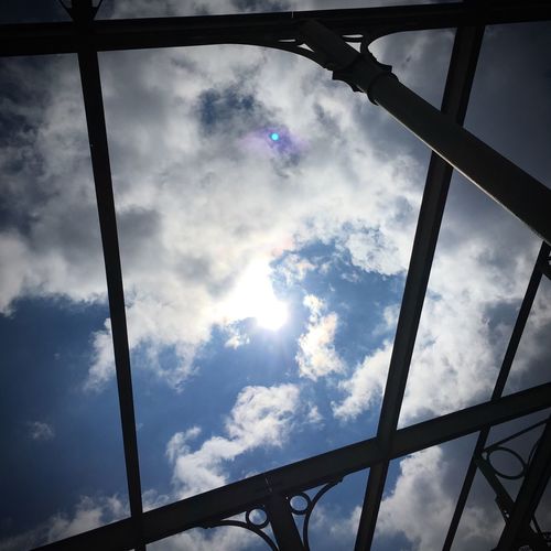 Low angle view of cloudy sky