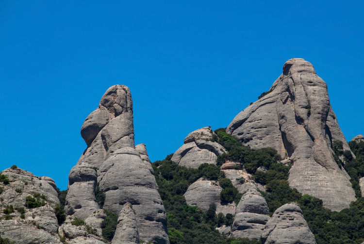 Rock formation in the montserrat mountains