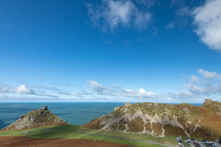 Landscape photo of the valley of the rocks in exmoor national park