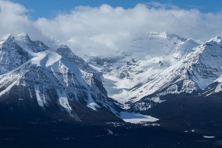 Lake louise alberta canada in winter