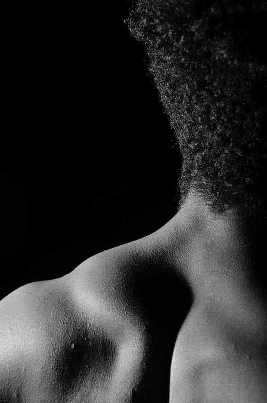black background, shirtless, one person, human skin, studio shot, rear view, human body part, real people, human back, close-up, women, human body, back, shoulder, men, young adult, adult, day, adults only, people