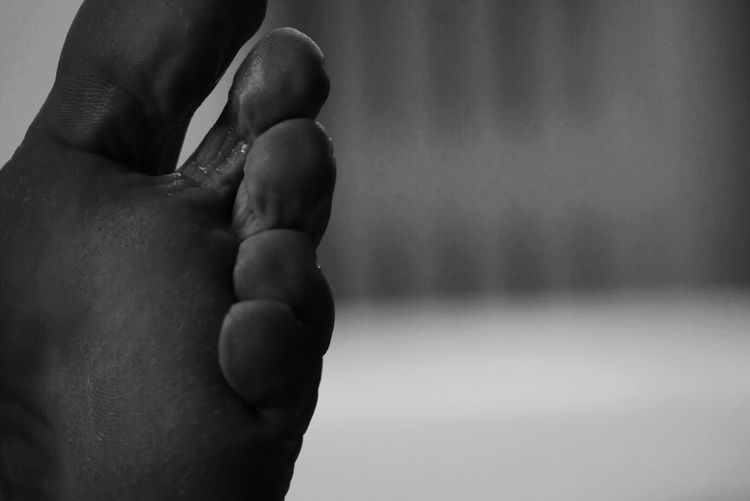Close-up of woman holding hands