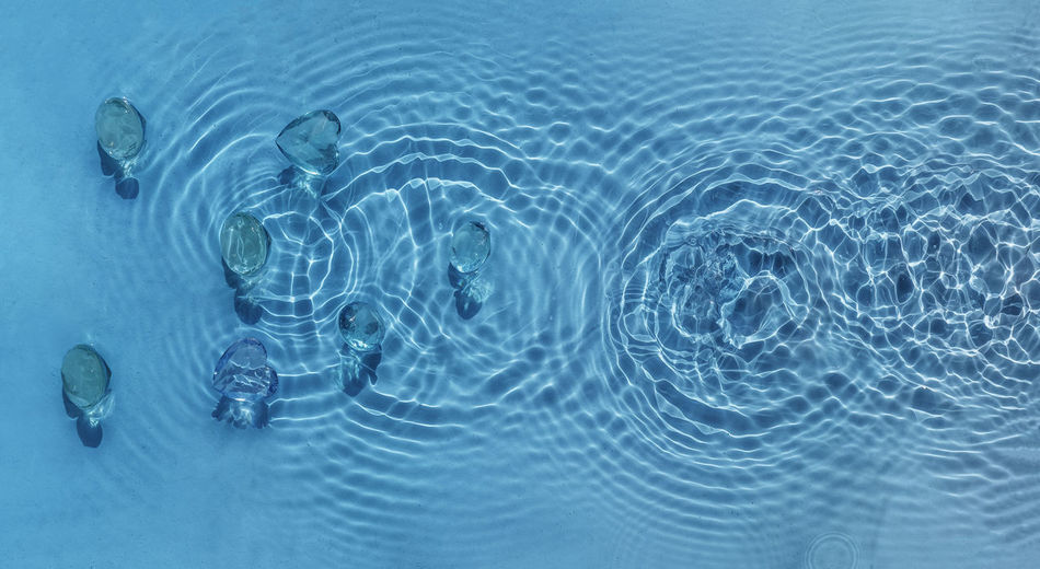 Abstract cosmetic water background, spa and moisturizing medical cosmetics. texture, rings, ripples