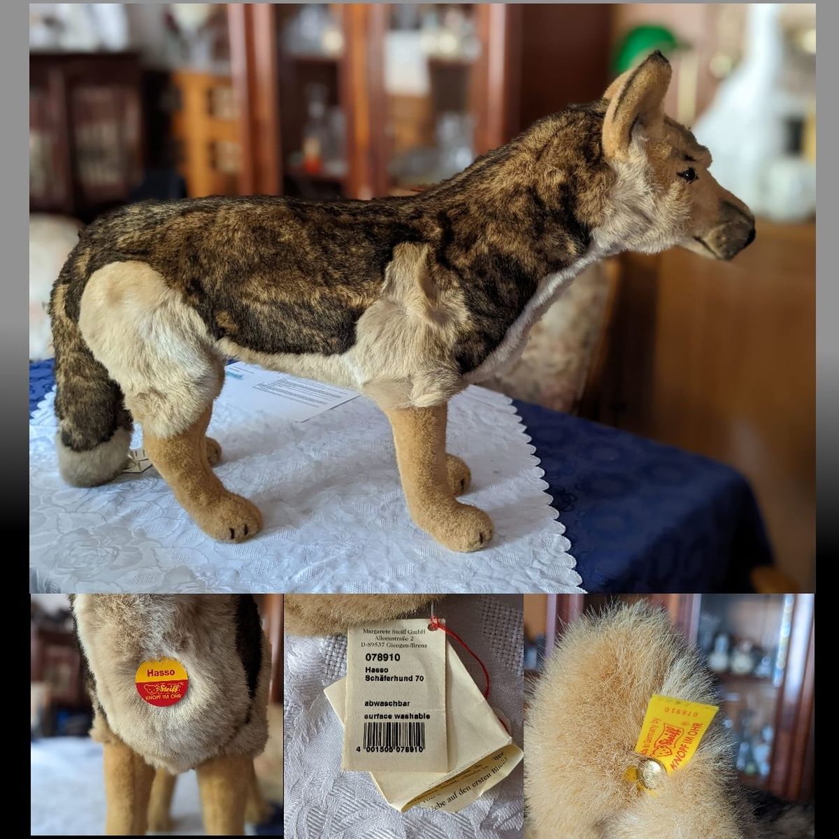 Hund abzugeben. Keine Hundesteuer, kein Hundefutter. (Steiff) Hasso, Schäferhund 70, von Steiff, abwaschbar. Top erhalten an Sammler abzugeben. Preis 470 Euro. Zahlbar per Paypal. Siehe Fotos. Nachricht an erichchristophborger@gmail.com Dog Feline Domestic Cat Domestic Animals Cat No People Carnivore One Animal Indoors  Pet Mammal Animal Themes Animal Hasso Steiff Steiff 🧸