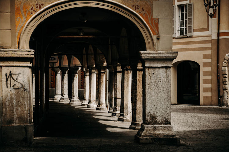 Corridor of old building