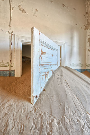 Interior of abandoned building