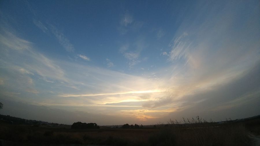 Scenic view of sky at night