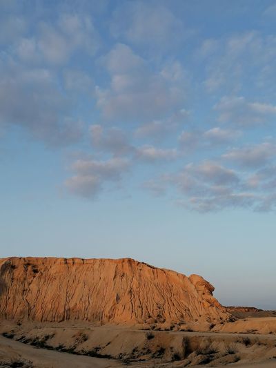 Scenic view of desert against sky