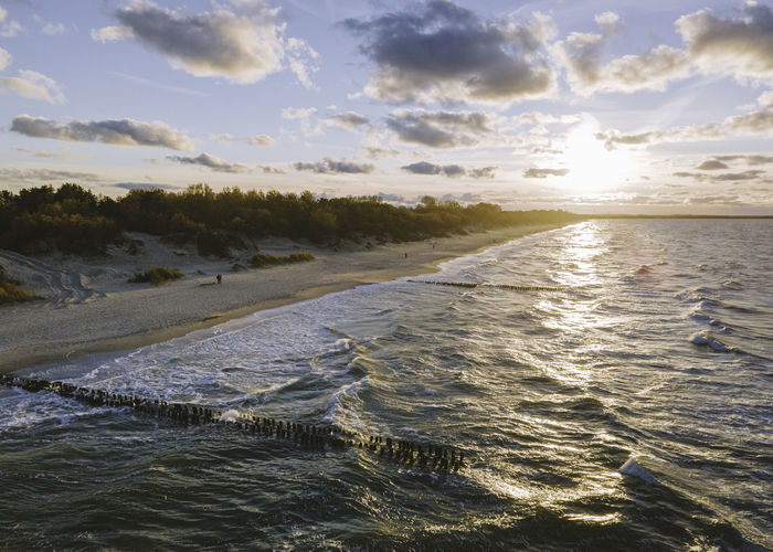 Scenic view of sea against sky