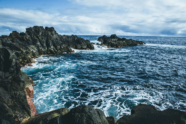 Scenic view of sea against sky