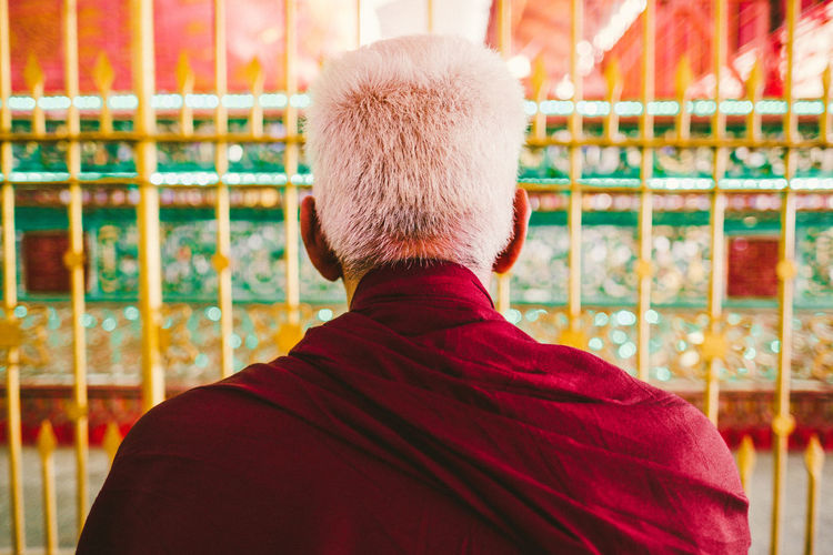Adult Adults Only ASIA Buddha Buddhism Day Fuji Fujifilm Indoors Lifestyle Lifestyles Men One Man Only One Person Only Men People Portrait Rear View Religion Travel Travel Photography