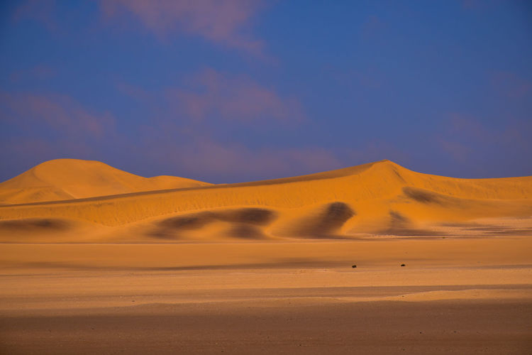 Scenic view of namib desert against sky 