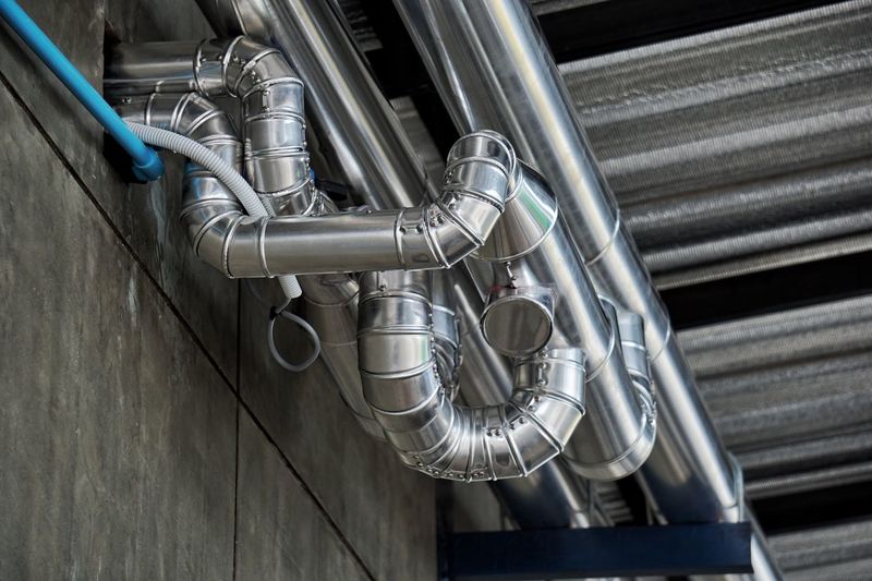 Close-up of pipes on wall