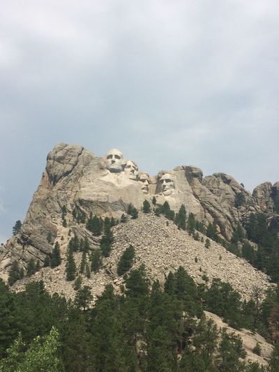 Mount rushmore from the foot of the hill