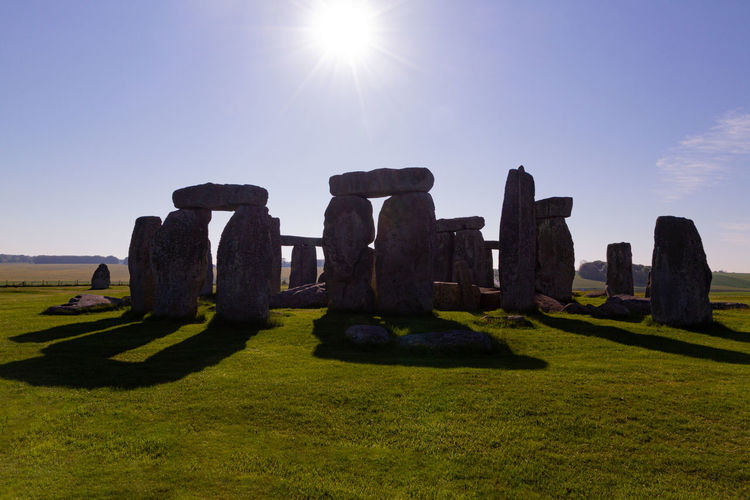 Stonehenge on a clear spring morning