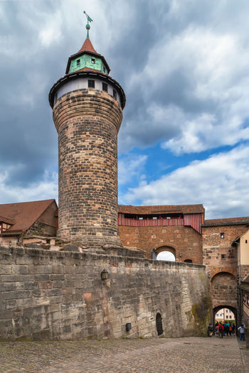 Sinwell tower  or sinwellturm in nuremberg castle, germany