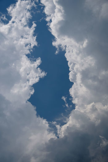 Low angle view of clouds in sky