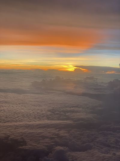 Scenic view of cloudscape during sunset
