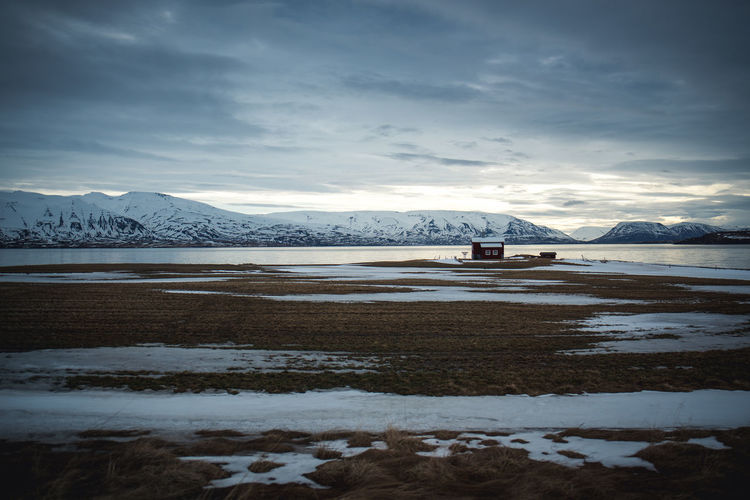A house in an iceland landscape