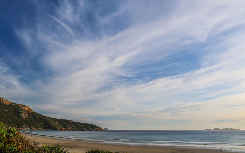 Sky and scenery at wilson promontory national park