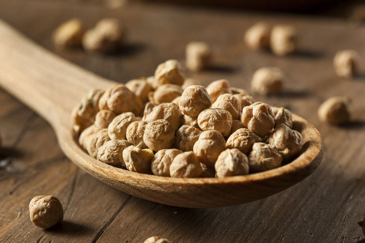 Close-up of walnuts on table