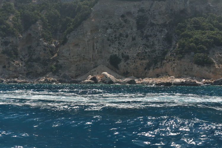 View of sea and rock