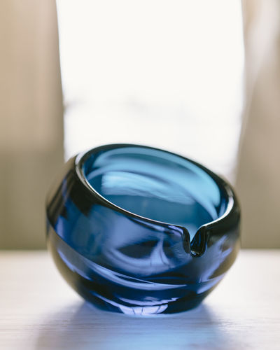 Close-up of glass on table
