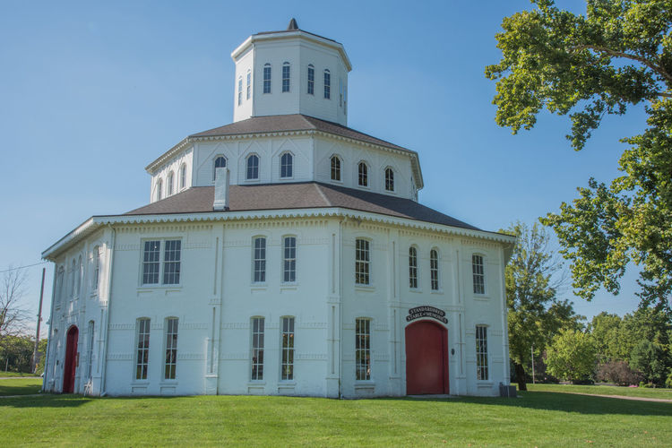 Low angle view of building against sky