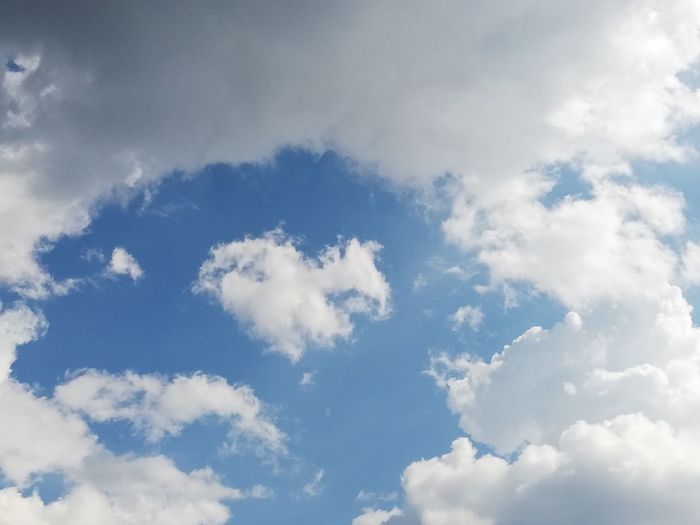 Low angle view of clouds in sky