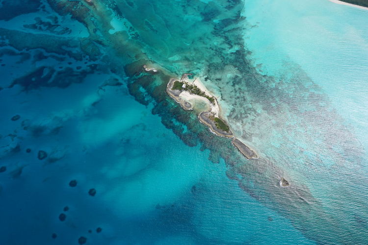 Aerial shot of seascape