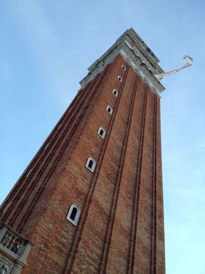 Low angle view of san marco campanile