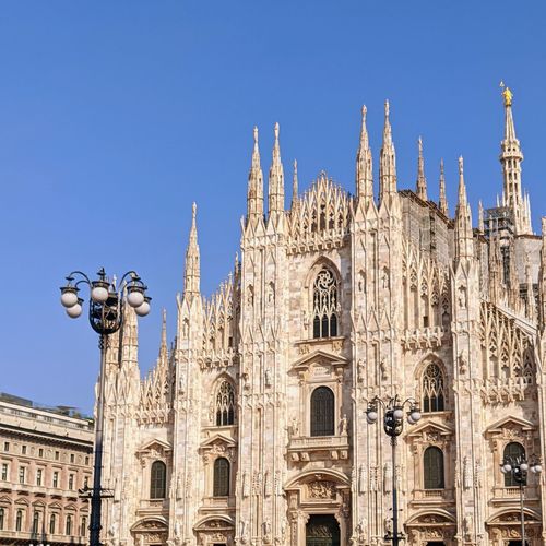 Low angle view of duomo in milan