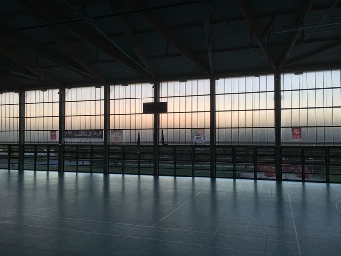 Interior of empty sports court