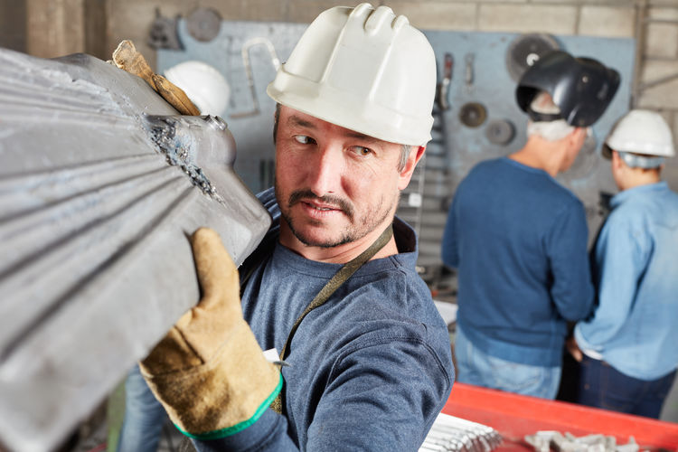 Portrait of people working