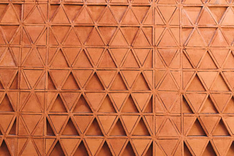 Full frame shot of textured wall in terracotta tones