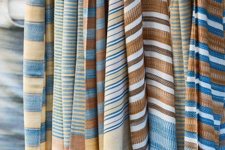 Full frame shot of multi colored fabric