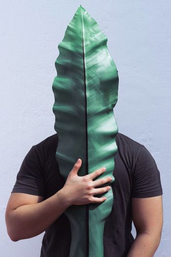 Midsection of man standing outdoors