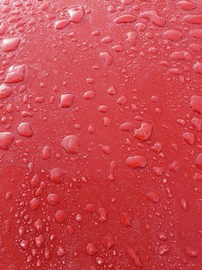 Full frame shot of raindrops