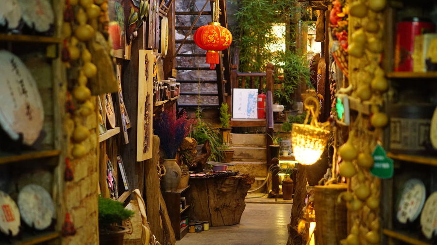 View of decoration store